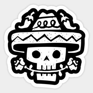 Mexican Skull Sticker